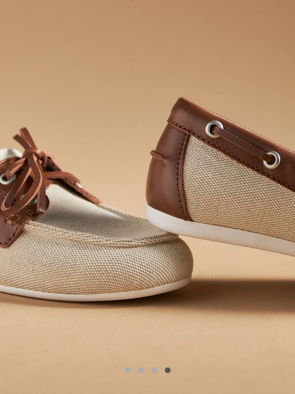 NWT Anthropologie Bibi Lou Canvas & Leather Boat Shoes Women US 6